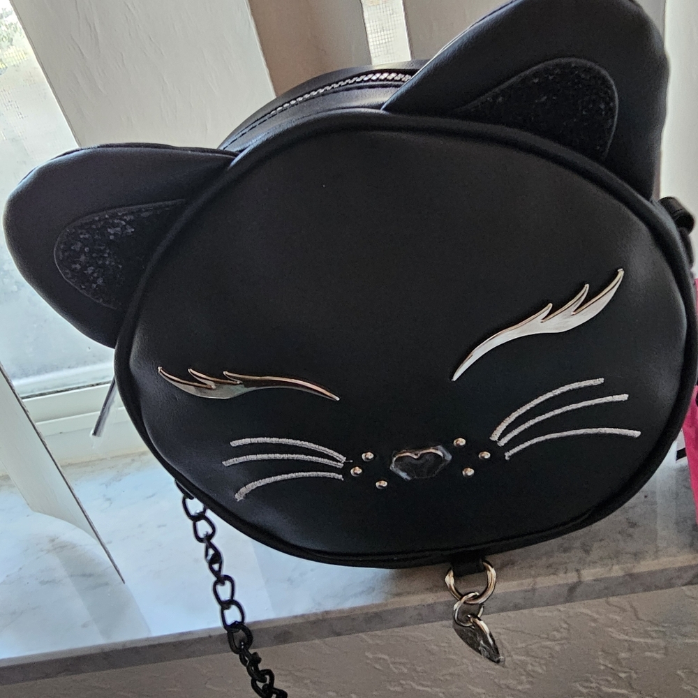 Betsey Johnson Black Cat Kitsch 🐈‍⬛️ Crossbody XOKITTY - Picture 6 of 16